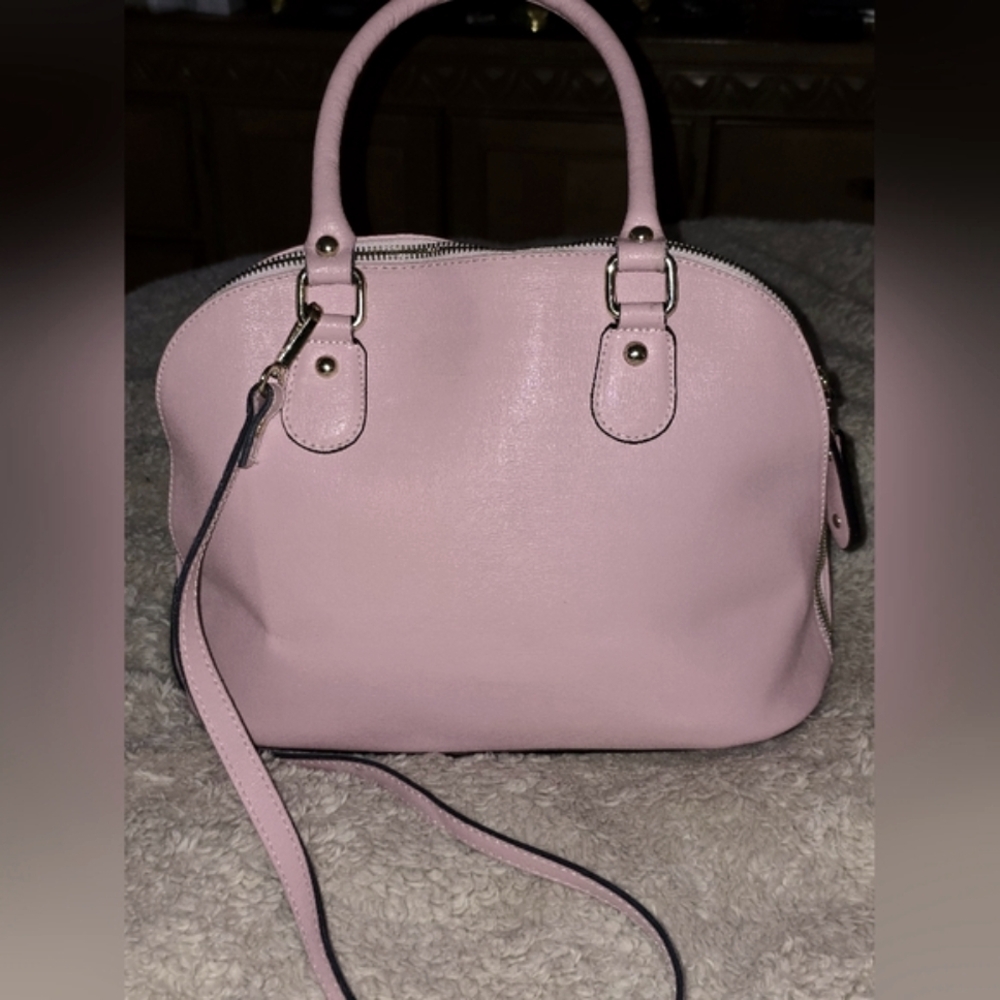 Borse En Pelle. Pink Saffiano Dome Satchel. Made In Italy. EUC - Picture 4 of 14